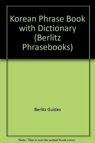 Korean Phrase Book with Dictionary