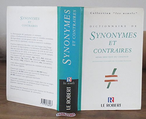 Dictionaire De Synonymes Et Contraires