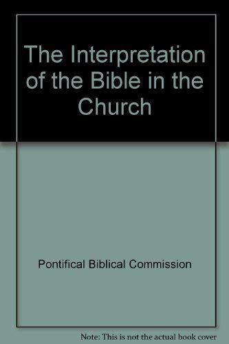 Interpretation of the Bible in the Church