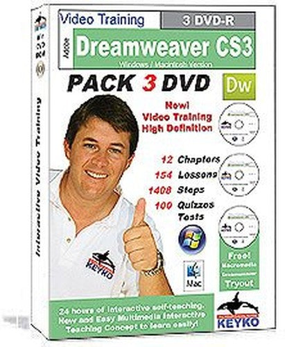 Adobe Dreamweaver CS3 Tutorial Training in 3 DVDs By Keyko