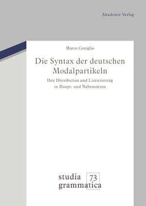 Die Syntax der deutschen Modalpartikeln