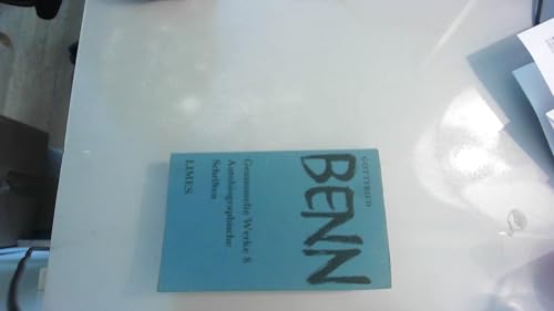 Gedichte von Gottfried Benn. Interpretationen.
