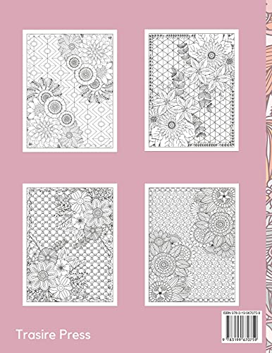 Flowers Adult Coloring Book