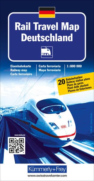 Germany rail travel map