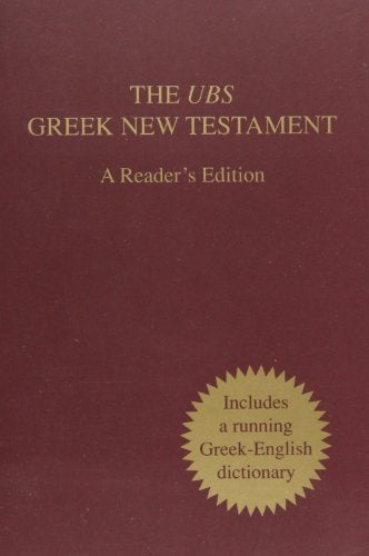 UBS Greek New Testament 4th Revised