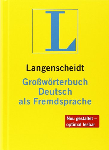 Langenscheidts Grossworterbuch Deutsch Als Fremdsprache