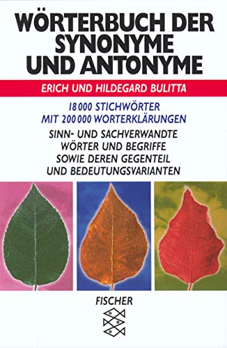 Worterbuch Der Synonyme Und Antonyme