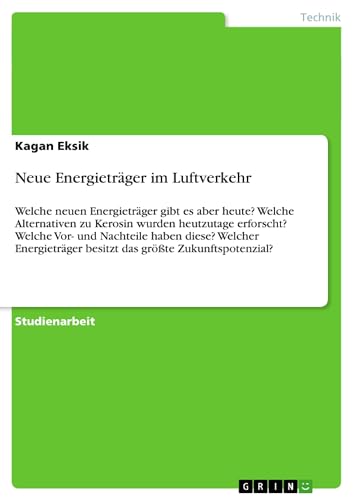 Neue Energieträger im Luftverkehr