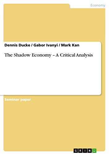 The Shadow Economy - A Critical Analysis