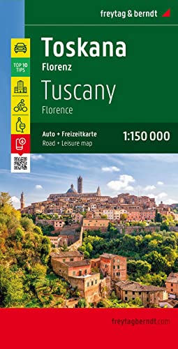 Tuscany - Florence Road Map 1:150 000