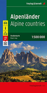 The Alps (A, Ch, F, I, Slo) Road Map 1:500 000 