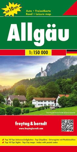 Allgau Road Map 1:150 000