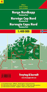 Norway North Cape - Hammerfest Sheet 4 Road Map 1:400 000 