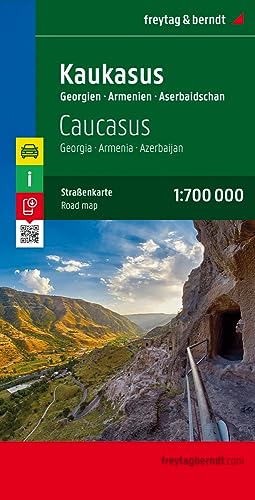 Caucasus - Georgia - Armenia - Azerbaijan Road Map 1:700 000