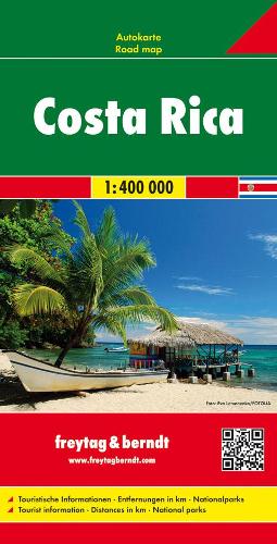Costa Rica Road Map 1:400 000