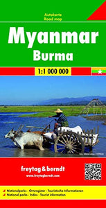 Myanmar - Burma Road Map 1:1 000 000 