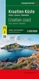 Croation Coast Road and Leisure Map 