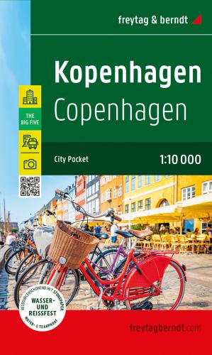 Copenhagen, City Pocket Map 1:10.000