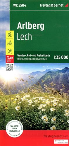 Arlberg - Lech Hiking, Cycling & Leisure Map