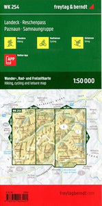 Landeck - Reschenpass Hiking, Cycling & Leisure Map 
