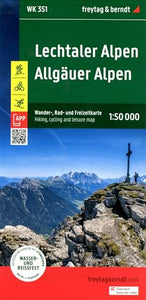 Lechtaler Alpen - Allgauer Alpen Hiking, Cycling & Leisure Map 