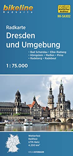 Dresden & surroundings cycling map