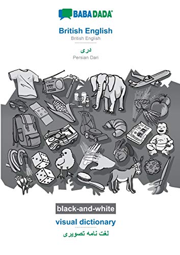 British English - Persian Dari (in arabic script), visual dictionary, BW