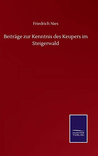 Beitrage zur Kenntnis des Keupers im Steigerwald