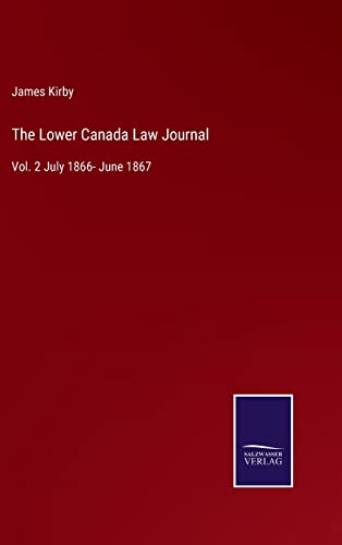 The Lower Canada Law Journal
