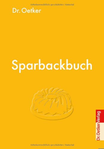 Dr. Oetker: Sparbackbuch
