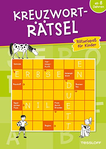 Kreuzworträtsel: Rätselspaß für Kinder (grün): Spielen und Beschäftigen