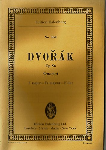 String Quartet in F Major, Op. 96 american: Study Score