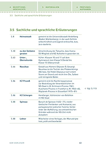 Konigs/Schlink/Der Vorleser