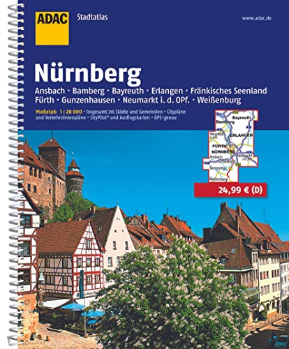 ADAC Stadtatlas Großraum Nürnberg 1 : 20 000.