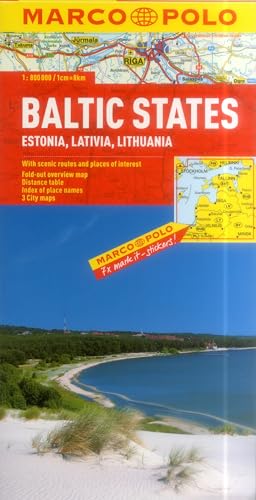 Baltic States (Estonia, Latvia & Lithuania) Marco Polo Map