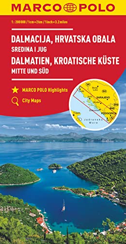 Croatia Dalmatian Coast Marco Polo Map