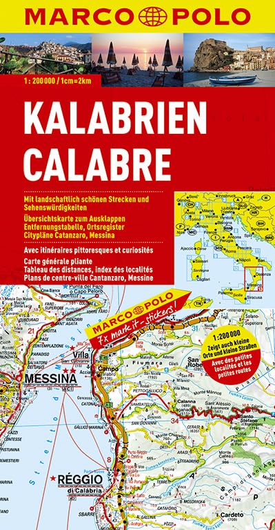 Italy - Calabria Marco Polo Map