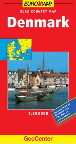 Denmark GeoCenter Euro Map