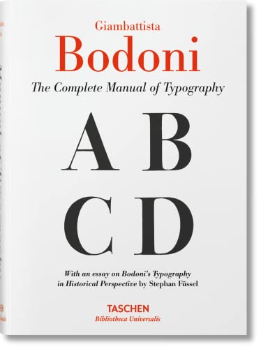 Giambattista Bodoni. The Complete Manual of Typography