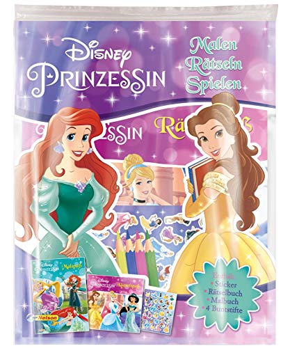 Disney Prinzessin: Malen - Rätseln - Stickern