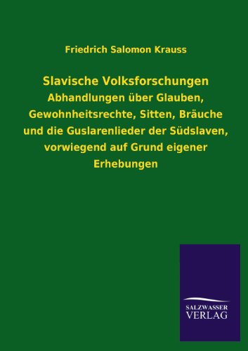 Slavische Volksforschungen