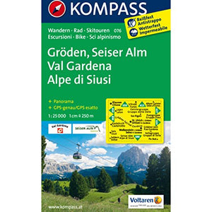 Gröden - Seiser Alm / Val Gardena - Alpe di Siusi 1 : 25 000