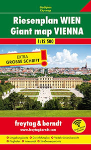 Giant Map Vienna Cityatlas, Paperback, Spiral Binding, Extra Big Writing 1:12 500 