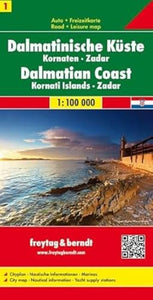 Sheet 1, Dalmatian Coast - Kornati Islands - Zadar Road Map 1:100 000 
