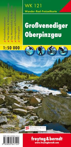 WK 121 Largevenediger - Oberpinzgau, Walking map 1:50.000