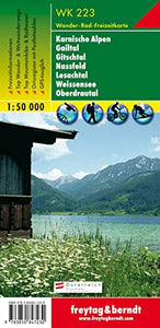 Karnische Alpen - Gailtal - Gitschtal - Nassfeld - Lesachtal - Weissensee - Oberdrautal Hiking + Leisure Map 1:50 000 