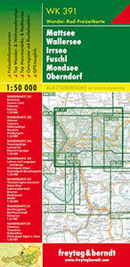 Mattsee - Wallersee - Irrsee - Fuschl - Mondsee - Oberndorf Hiking + Leisure Map 1:50 000 