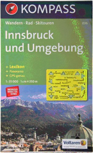 036: Innsbruck Und Umgebung (surrounding Area) 1:30, 000