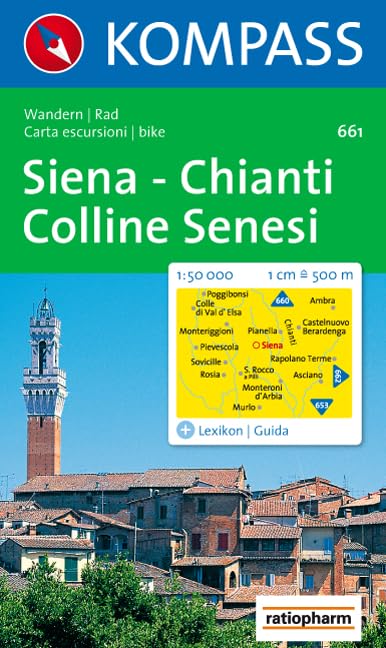 661: Siena - Chianti - Colline Senesi 1:50, 000