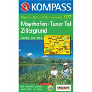 037: Mayrhofen - Tuxer Tal Zillergrund 1:25, 000